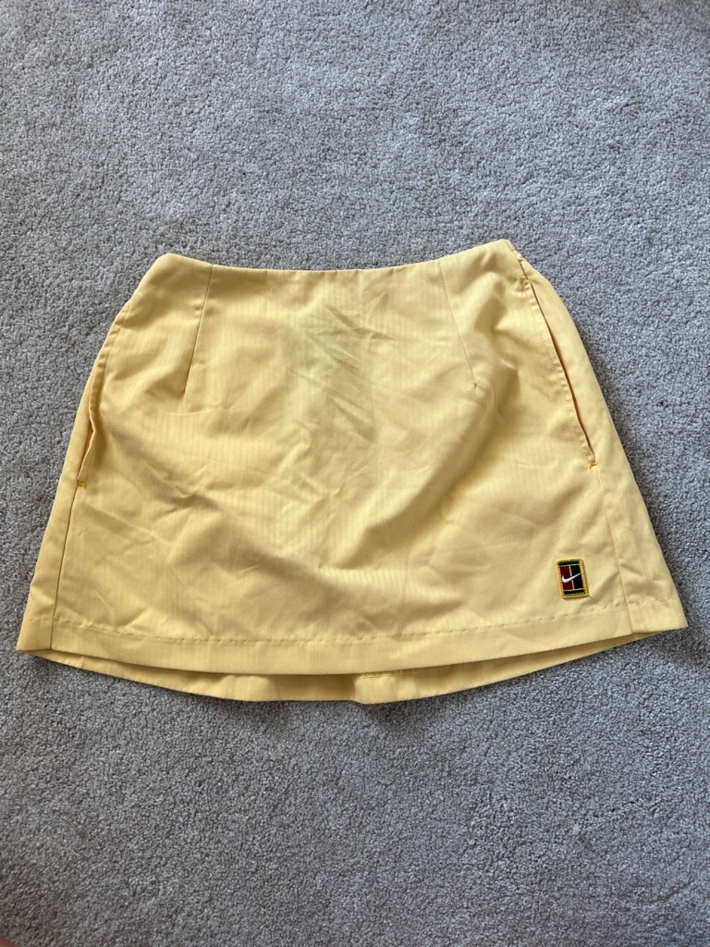 Nike Yellow Mini Skirt - Picture 1 of 8